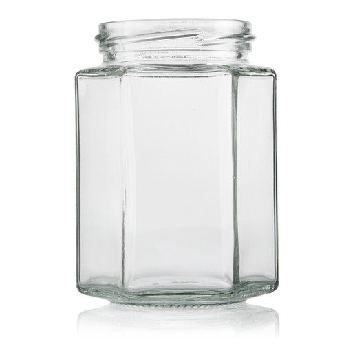 300ml Hexagon Glass Jar