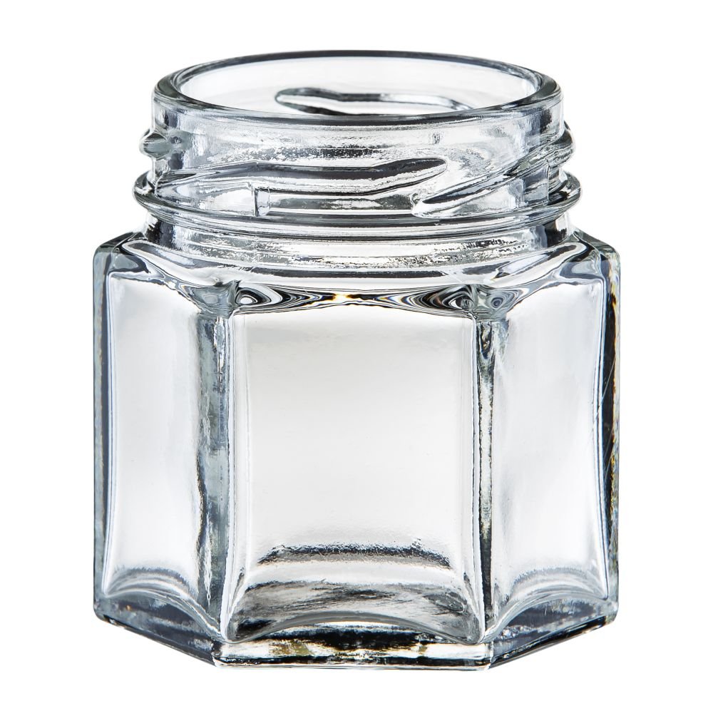 45ml Hexagon Glass Jar