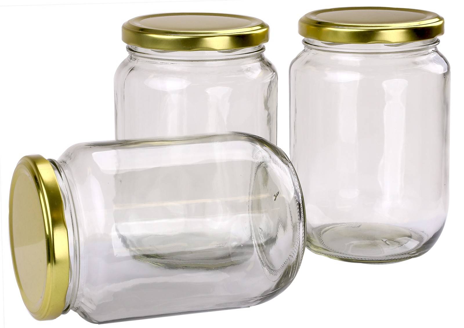 250ml Jar With Gold Lid 40pk